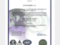 ISO certificate for environmental management system