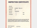 Inspection Certificate